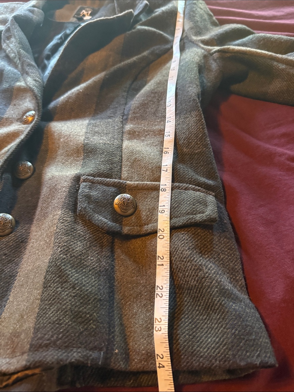 Womens Plaid Blazer Jacket - Picture 6 of 6